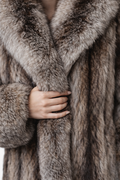 Raccoon/Silver Fox Coat