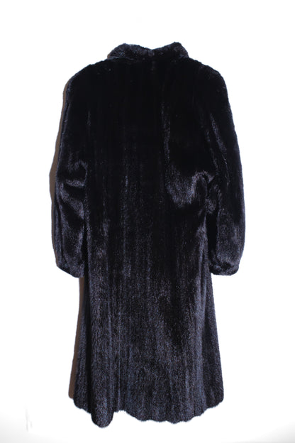 Abrigo de Mink Negro